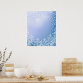 Winter WonderlandSweet sixteenサインインボード ポスター (キッチン)