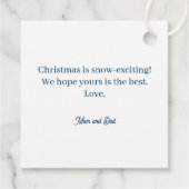 Winter Wonders Polar Bear Cub Snowball Tree Gift  フェイバータグ (裏面)