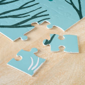 Winter Woodland：シームレスなヴィンテージ ジグソーパズル (側面)