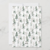 Winter Woodland 9フォトグリッドコラージュ シーズンカード (裏面)