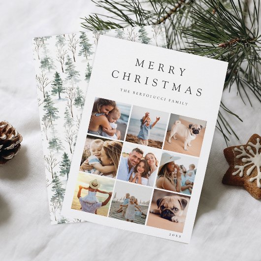 Winter Woodland 9フォトグリッドコラージュ シーズンカード