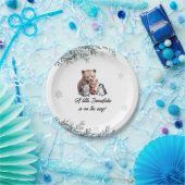 Winter Woodland Animals Baby Shower Paper Plate ペーパープレート (パーティー)