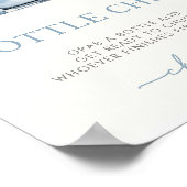 Winter Woodland Animals Bottle Chug Game Sign ポスター (角)