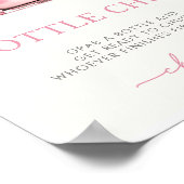 Winter Woodland Animals Bottle Chug Game Sign ポスター (角)