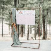 Winter Woodland Animals Due Date Calendar Game ポスター