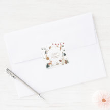 Winter Woodland Animals Forest Baby Shower