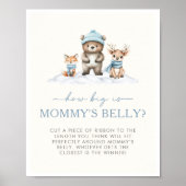 Winter Woodland Animals How Big is Mommy's Belly ポスター (正面)