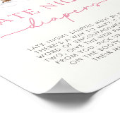 Winter Woodland Animals Late Night Diapers Game ポスター (角)