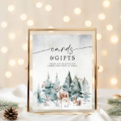 Winter Woodland Baby Cold Outside Cards & Gifts ポスター