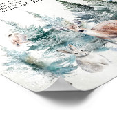 Winter Woodland Baby Cold Outside Don't Say Baby ポスター (角)