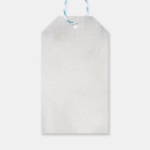 Winter Woodland Baby Cold Outside Forest Thank You ギフトタグ (裏面)