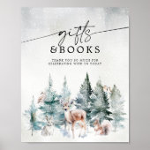 Winter Woodland Baby Cold Outside Gifts & Books ポスター (正面)