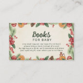 Winter Woodland Baby Shower エンクロージャーカード (正面)