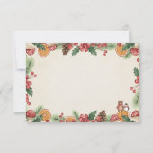 Winter Woodland Baby Shower サンキューカード (裏面)