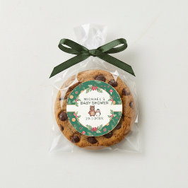 Winter Woodland Baby Shower ラウンドシール