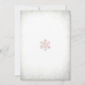 Winter Woodland Baby Shower Invitation 招待状 (裏面)