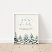 Winter Woodland Books for Baby Sign ポスター