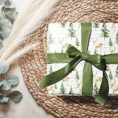 Winter Woodland Deer Christmas Wrapping Paper  ラッピングペーパー