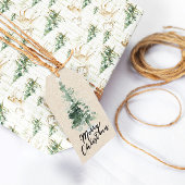 Winter Woodland Deer Christmas Wrapping Paper  ラッピングペーパー