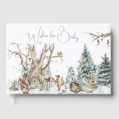Winter Woodland Forest | ベビーシャワー ゲストブック (正面)