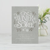 Winter Woodland Holiday Soiree Invitation 招待状 (スタンド正面)
