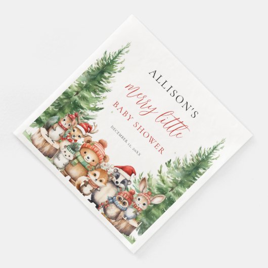 Winter Woodland Merry Little Christmas Baby Shower (コーナー)