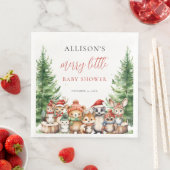 Winter Woodland Merry Little Christmas Baby Shower (インサイチュ)
