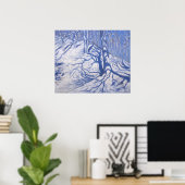 Winter Woodland near Courcheval 2008 ポスター (ホームオフィス)