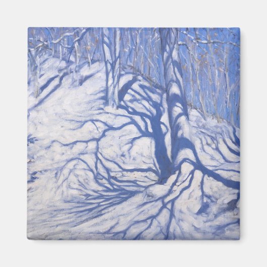 Winter Woodland near Courcheval 2008 マグネット (正面)