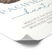 Winter Woodland Pacifier Hunt Shower Game Sign ポスター (角)