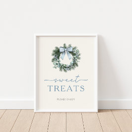 Winter Woodland Sweet Treats Sign ポスター