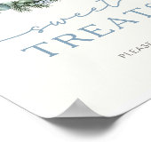 Winter Woodland Sweet Treats Sign ポスター (角)