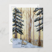 Winter Woodland Wonderland シーズンポストカード (正面/裏面)