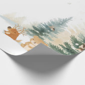 Winter Woodland Wrapping Paper – Snowy Pines ラッピングペーパー (角)