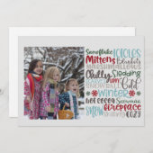 Winter Words地下鉄アートフォト シーズンカード (正面/裏面)