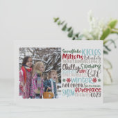 Winter Words地下鉄アートフォト シーズンカード (スタンド正面)