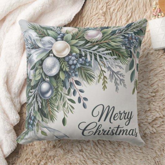 "Winter Wreath Christmas" クッション (ブランケット)