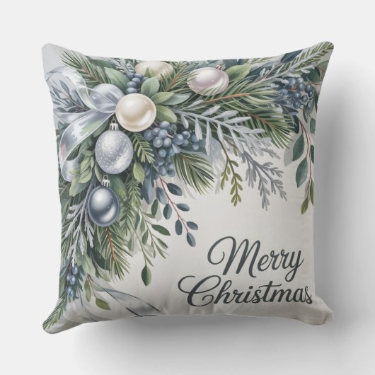 "Winter Wreath Christmas" クッション (裏面)