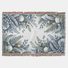 Winter Wreath Christmas スローブランケット