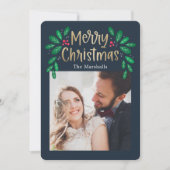 Winterberes編集可能カラークリスマスフォトカード シーズンカード (正面)