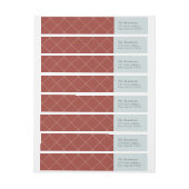 Winterberryの差出人住所ラベル ラップアラウンドラベル (シート)