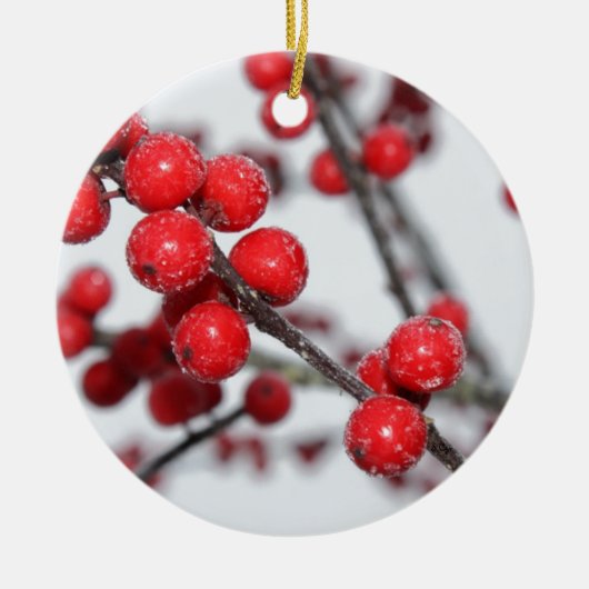 Winterberry セラミックオーナメント (正面)