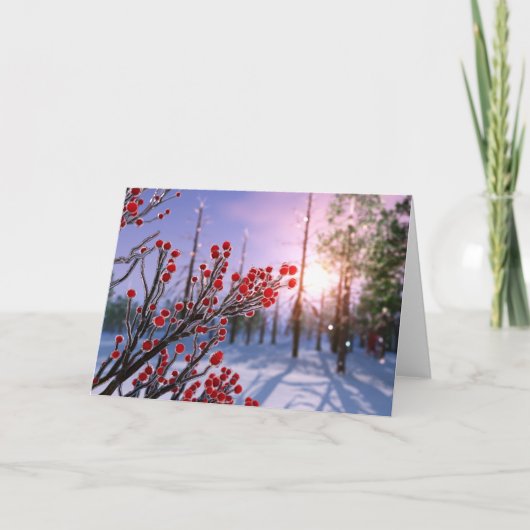 Winterberry in Ice Card カード (正面)