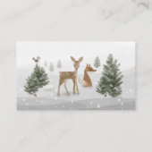 WinterBohoウッドランドおむつラッフルエンクロージャカード エンクロージャーカード (裏面)