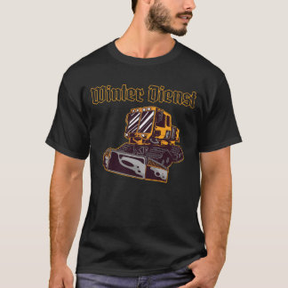 Winterdienst Schneepflug Lustiges Winterdienst Tシャツ