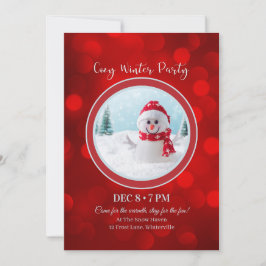 Winterful Party Invitation – Cozy Festive Design 招待状
