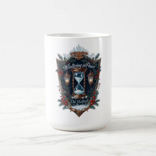 Wintering in Peace (No Visitors) T-Shirt | Frosted コーヒーマグカップ (中央)