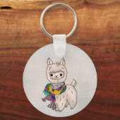 Winterlama Button キーホルダー (裏面)