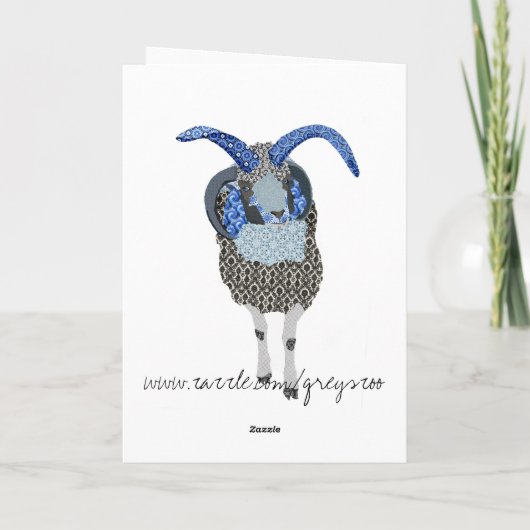 Winterland Jacobsのヒツジのクリスマスの挨拶 シーズンカード (裏面)