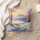 Winterlandschaft im Morgenlicht | クッション (ブランケット)